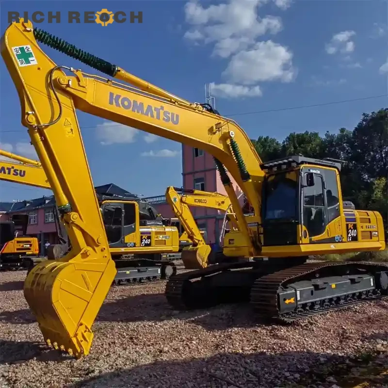 Used Komatsu PC240LC Excavator | Low Hours & Long Undercarriage | Richreach – Priced in USD