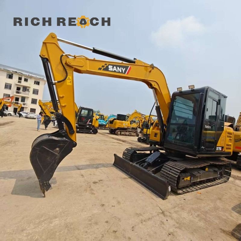Used SANY 75C Pro Excavator for Sale | 7.5 Ton Compact Hydraulic Excavator | Richreach